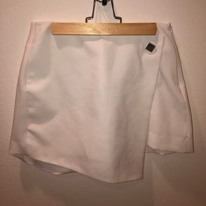 White fold over Skort, ZARA